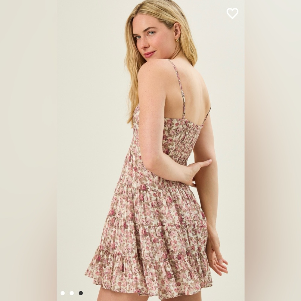 NWT Altar’d State Shimmer Floral Dress XS